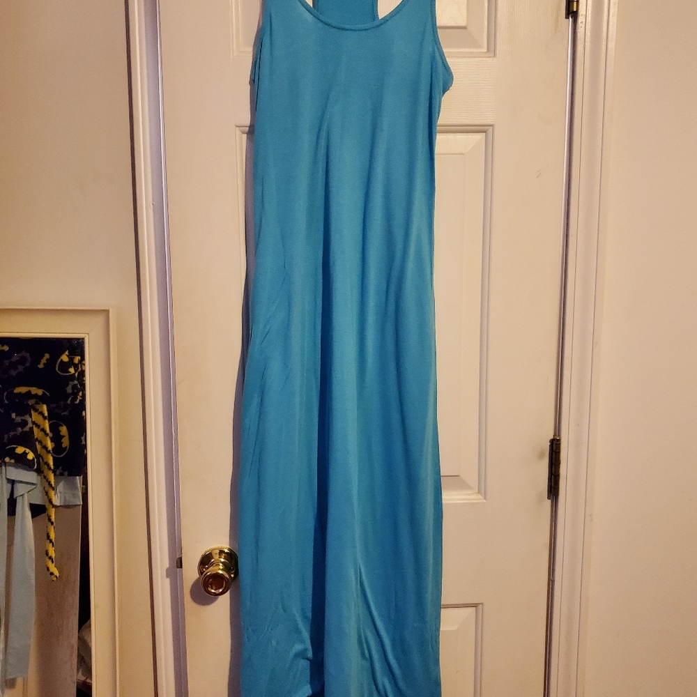 Blue maxi dress